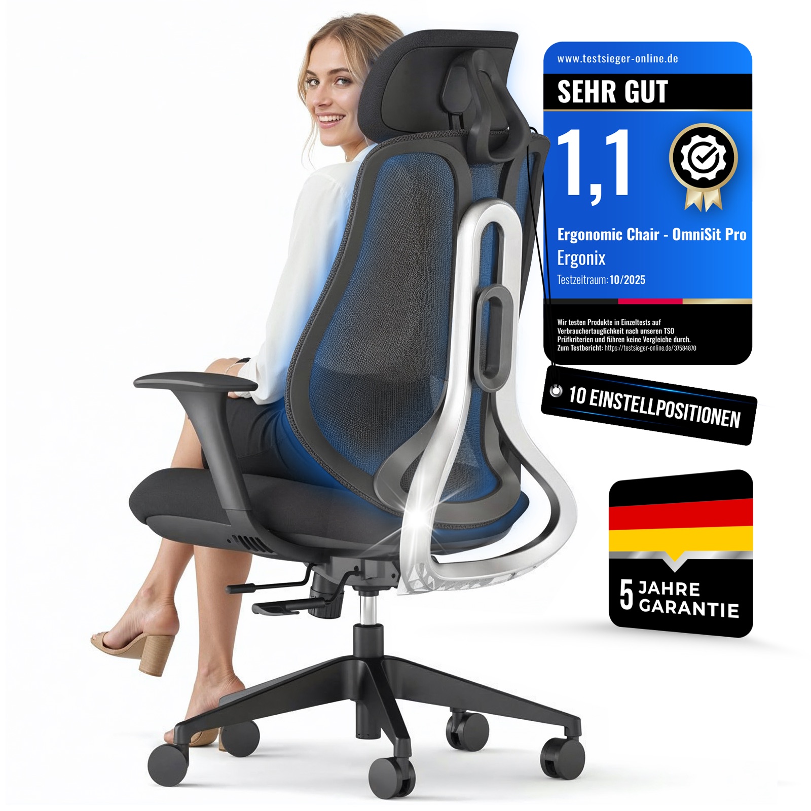 Ergonix chair 3D render